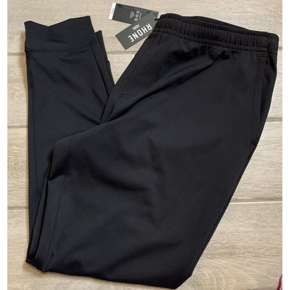 RHONE Men's Black Jogger Sweatpants